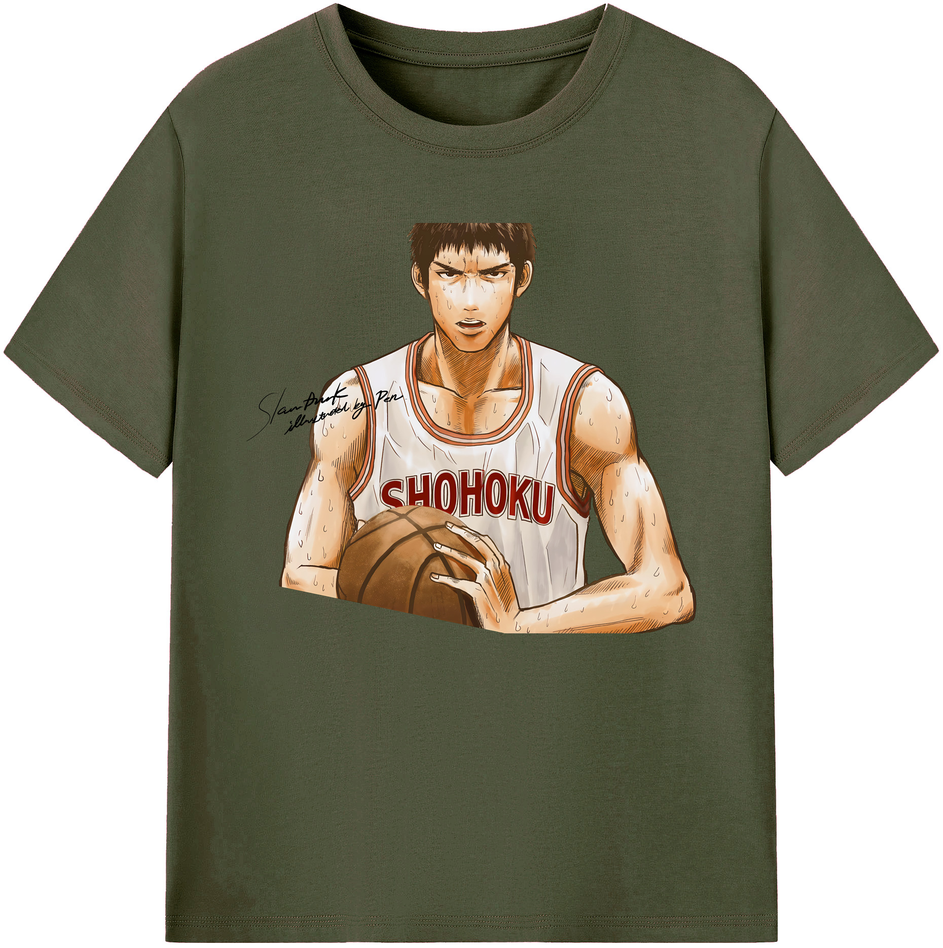 （画像用） SLAM DUNK／スラムダンク 綿100％ メンズ半袖Tシャツ｜肌触りやわらか＆通気性
